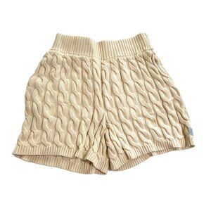 Reuben Oliver Women's The Mercerized Country Club Shorts in Sand Beige